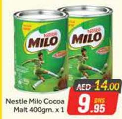 Nestle Milo Cocoa Malt 400gm. x 1