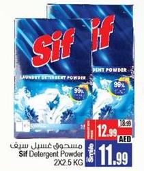 Sif Detergent Powder 2X2.5 KG