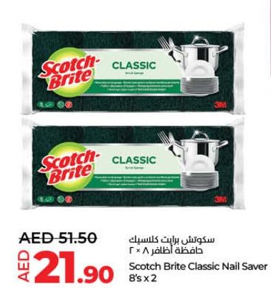 Scotch Brite Classic Nail Saver 8's x2