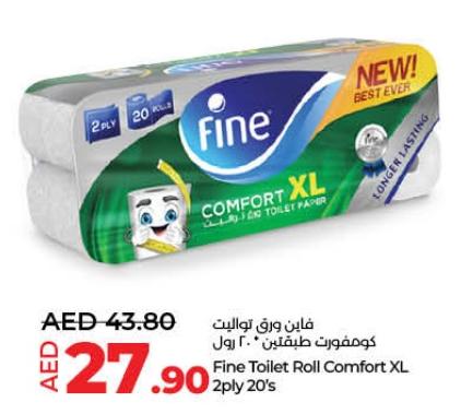 Fine Toilet Roll Comfort XL 2ply 20's
