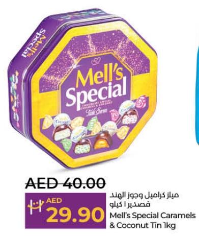 Mell's Special Caramels & Coconut Tin 1kg