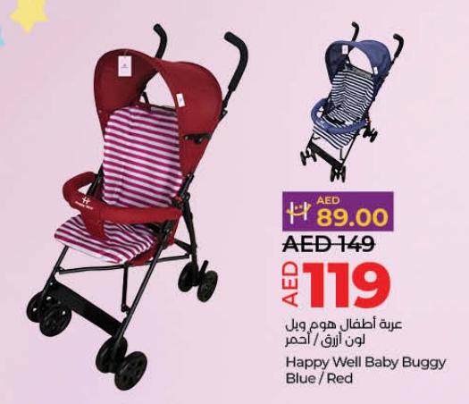 Happy Well Baby Buggy Blue/Red