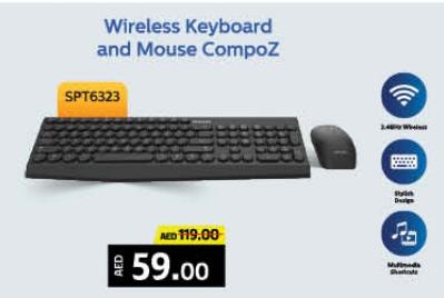 Philips Wireless Keyboard and Mouse CompoZ