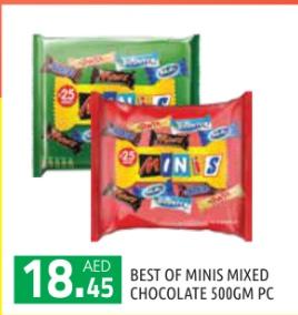 BEST OF MINIS MIXED CHOCOLATE 500GM PC