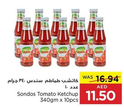 Sondos Tomato Ketchup 340gm x 10pcs