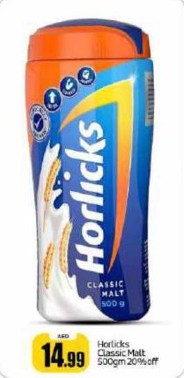 Horlicks Classic Malt 500gm 20% off