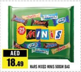 MARS MIXED MINIS 500GM BAG