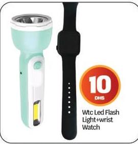 Wtc Led Flash Light+wrist Watch