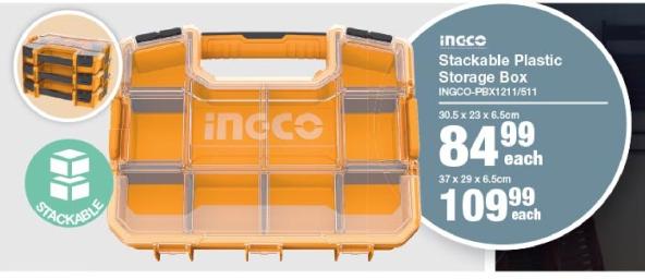 incco Stackable Plastic Storage Box