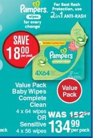 Value Pack Baby Wipes Complete Clean