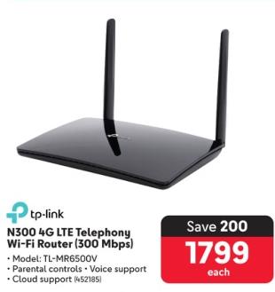 Tp-link N300 4G LTE Telephony Wi-Fi Router (300 Mbps)