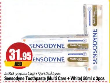 Sensodyne Toothpaste (Multi Care + White) 50ml x 3pcs
