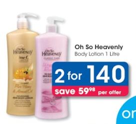 Heavenly Oh So Body Lotion 1 Litre