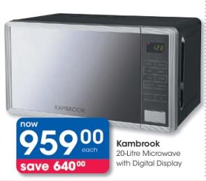 Kambrook 20-Litre Microwave with Digital Display