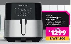 Eiger Aria 8L Grande Digital Air Fryer