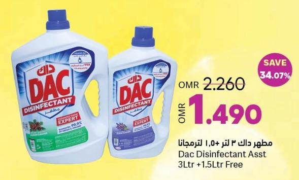 Dac Disinfectant Asst 3Ltr +1.5Ltr Free