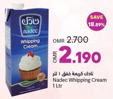 Nadec Whipping Cream 1 Ltr