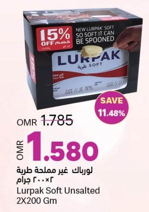 Lurpak Soft Unsalted 2X200 Gm