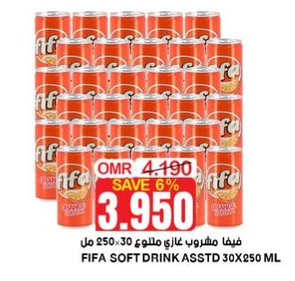 FIFA SOFT DRINK ASSTD 30X250 ML