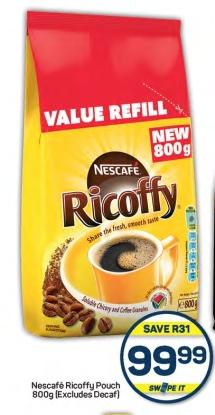 Nestle Nescafé Ricoffy Pouch 800g (Excludes Decaf)