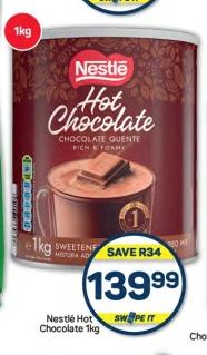 Nestlé Hot Chocolate 1kg