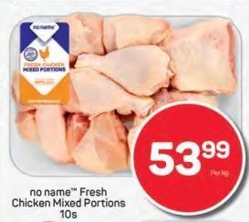 No name Fresh Chicken Mixed Portions 10s 1 Kg