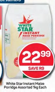 White Star Instant Maize Porridge Assorted kg Each