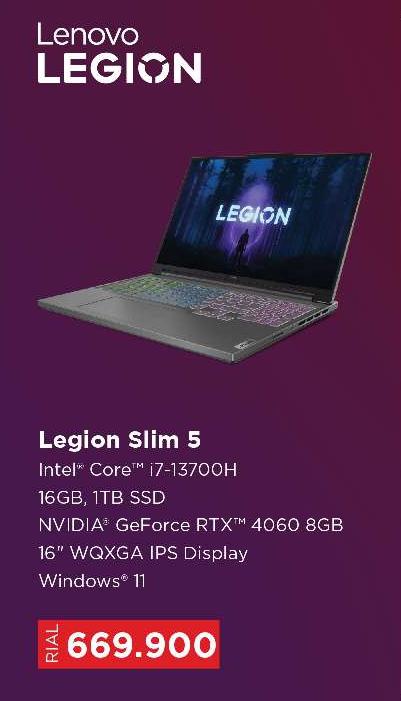 Legion Slim 5 Intel® Core™ i7-13700H 16GB, 1TB SSD