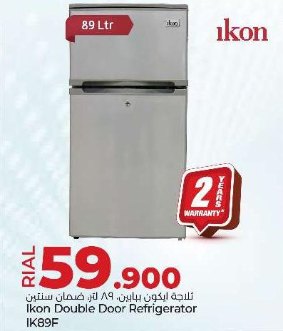 Ikon Double Door Refrigerator IK89F