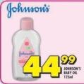 JOHNSON'S Baby oil 125ml