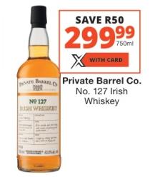 Private Barrel Co. No. 127 Irish Whiskey 750ml