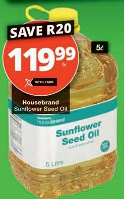 Housebrand Sunflower Seed Oil