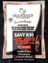 Grain Field Chickens Frozen Mixed Chicken Portions 4.2kg