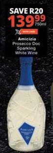 Amicizia Prosecco Doc Sparkling White Wine