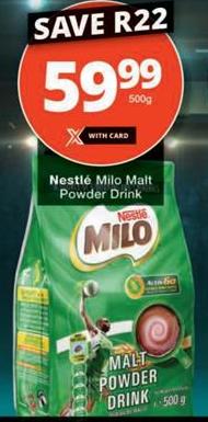 Nestlé Milo Malt Powder Drink 500gm
