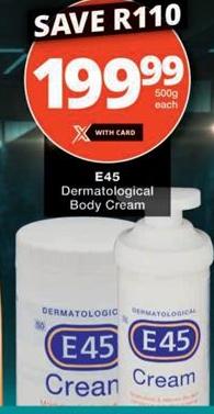 E45 Dermatological Body Cream