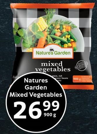 Natures Garden Mixed Vegetables 900g