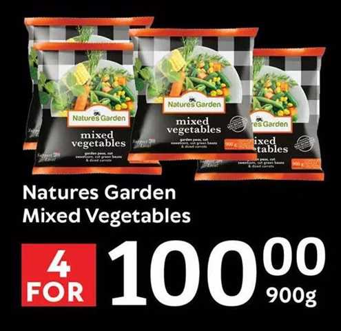 Natures Garden Mixed Vegetables 900 gm 