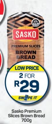 Sasko Premium Slices Brown Bread 700g