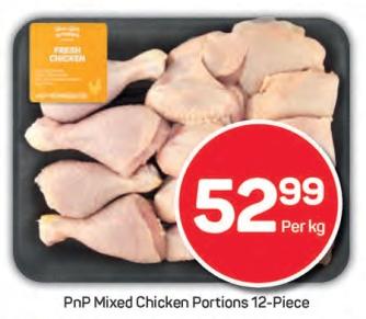 PnP Mixed Chicken Portions 12-Piece Per Kg