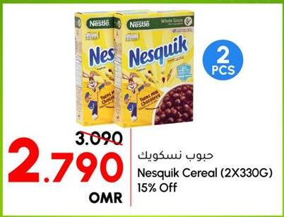 Nestle Nesquik  Cereal (2X330G) 15% Off