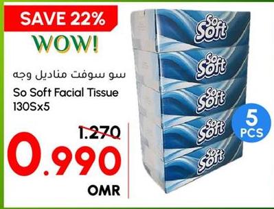 So Soft Facial Tissue 130Sx5