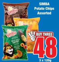 SIMBA Potato Chips Assorted 3x120g