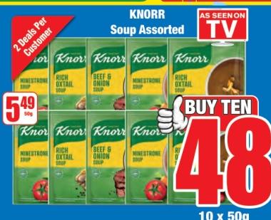 KNORR Soup Assorted 50g 