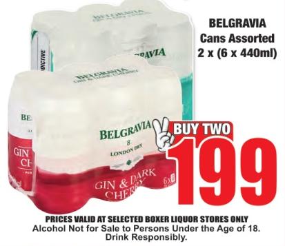BELGRAVIA Cans Assorted 2 x (6 x 440ml)