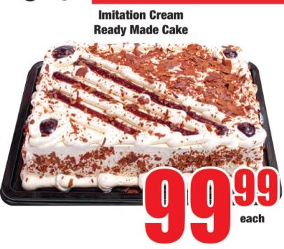 Imitation Cream Ready Made Cake 
