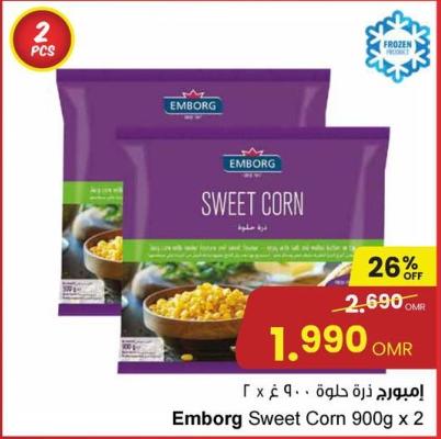 Emborg Sweet Corn 900g x 2