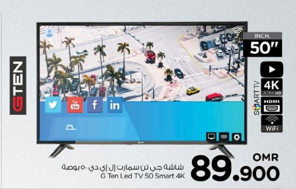 G Ten Led TV 50 Smart 4K