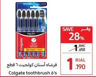 Colgate toothbrush 6's