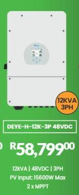 DEYE-H-12K-3P 48VDC